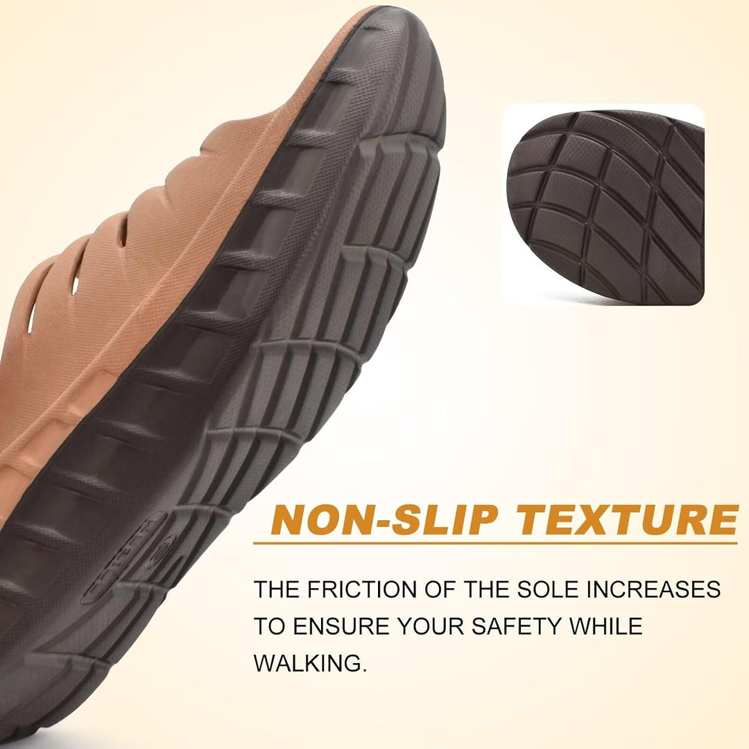 KuaiLu Recovery Sandalen Herren Bequeme Plantarfasziitis Schlappen Orthopädische Offene Zehen Männer