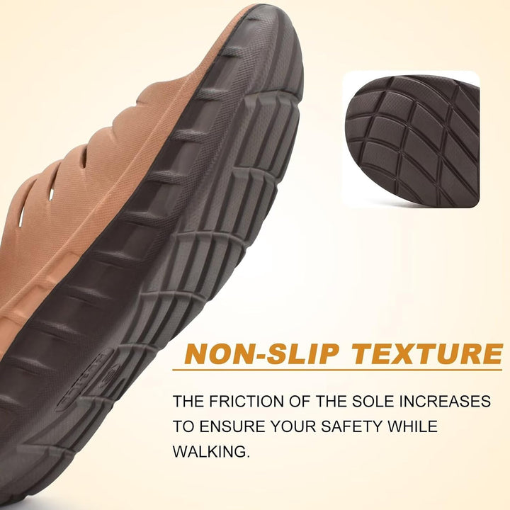 KuaiLu Recovery Sandalen Herren Bequeme Plantarfasziitis Schlappen Orthopädische Offene Zehen Männer