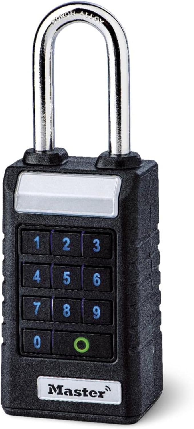 Master Lock 6400EURLJENT Bluetooth Vorhängeschloss für Unternehmen und Industrie [Bluetooth kompatib