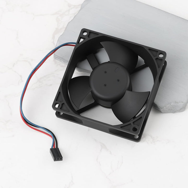 ECSiNG Bürstenloser Gehäuselüfter mit 3 Flügeln, DC 48 V, 0,09 A, 80 x 80 x 25 mm, für Servernetztei
