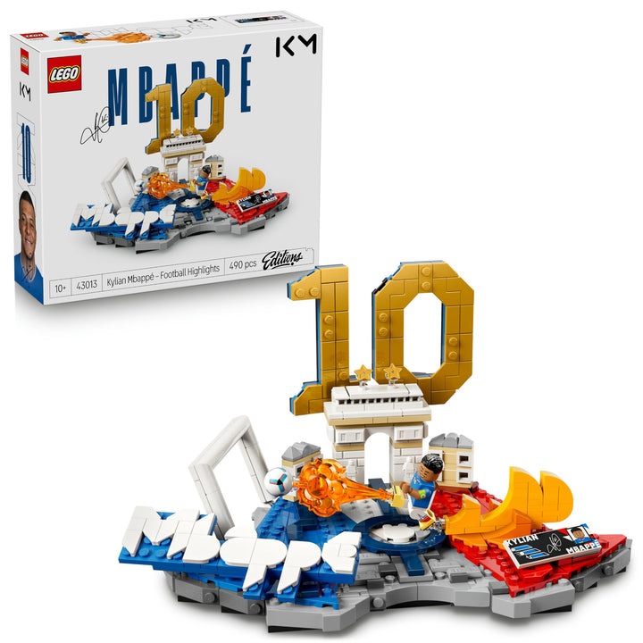 LEGO Editions Kylian Mbappé – Fussball-Highlights Spielzeug - 3D Modellbau mit Minifigur zum Sammeln
