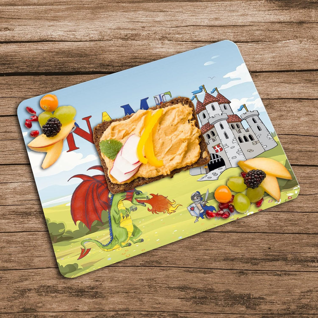 Vesperbrettchen mit Name/Frühstücksbrettchen Brotzeitbrettchen Schneidebrettchen mit Motiv und Perso