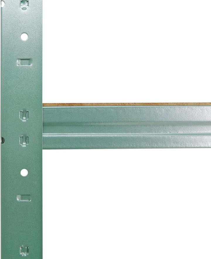 shelfplaza® 200x40x60cm Home Schwerlastregal grün/Metallregal mit 5 Böden/Kellerregal Metall, Garage