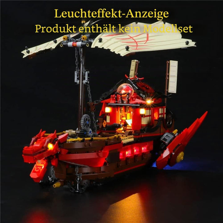 GEAMENT LED Licht-Set Kompatibel mit Lego Ninja-Flugsegler Spielset (Destiny&