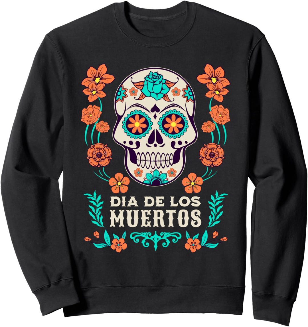 Dia De Los Muertos Mexiko Sugar Skull Sweatshirt