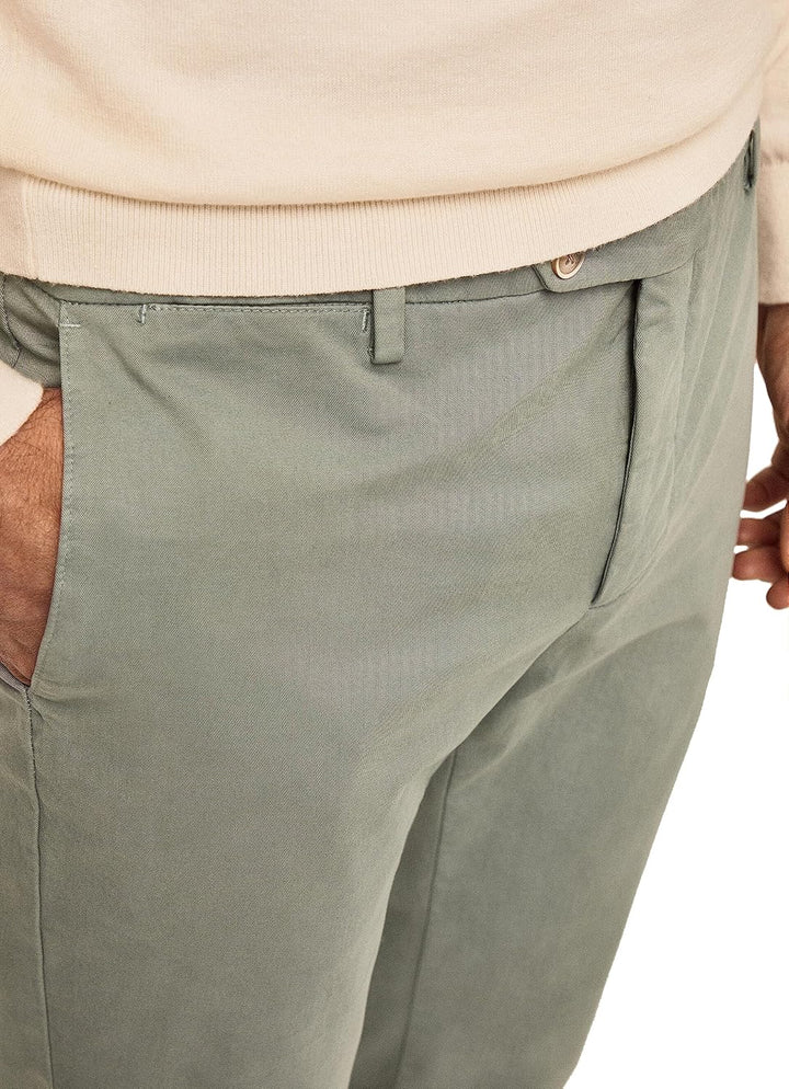 Hackett London Herren Hose Core Kensington 28W / 30L Dusty Green, 28W / 30L Dusty Green
