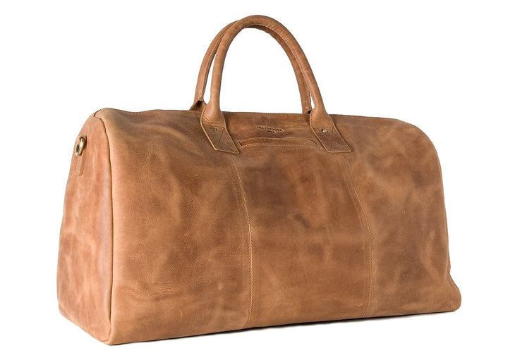 HOLZRICHTER BERLIN No 13-1 (L) - Premium Weekender Reisetasche, Sporttasche und Handgepäck aus Leder