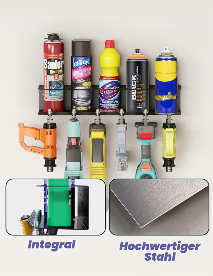 Dosenhalter, Spraydosenhalter, Sprühdosenhalter, Druckluft Werkzeug Zubehör für Garage Werkstatt, Pl