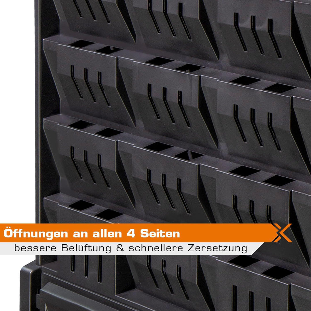 Schnellkomposter Garten Komposter 310L Thermokomposter in Schwarz Gartenkomposter aus Kunststoff Sch