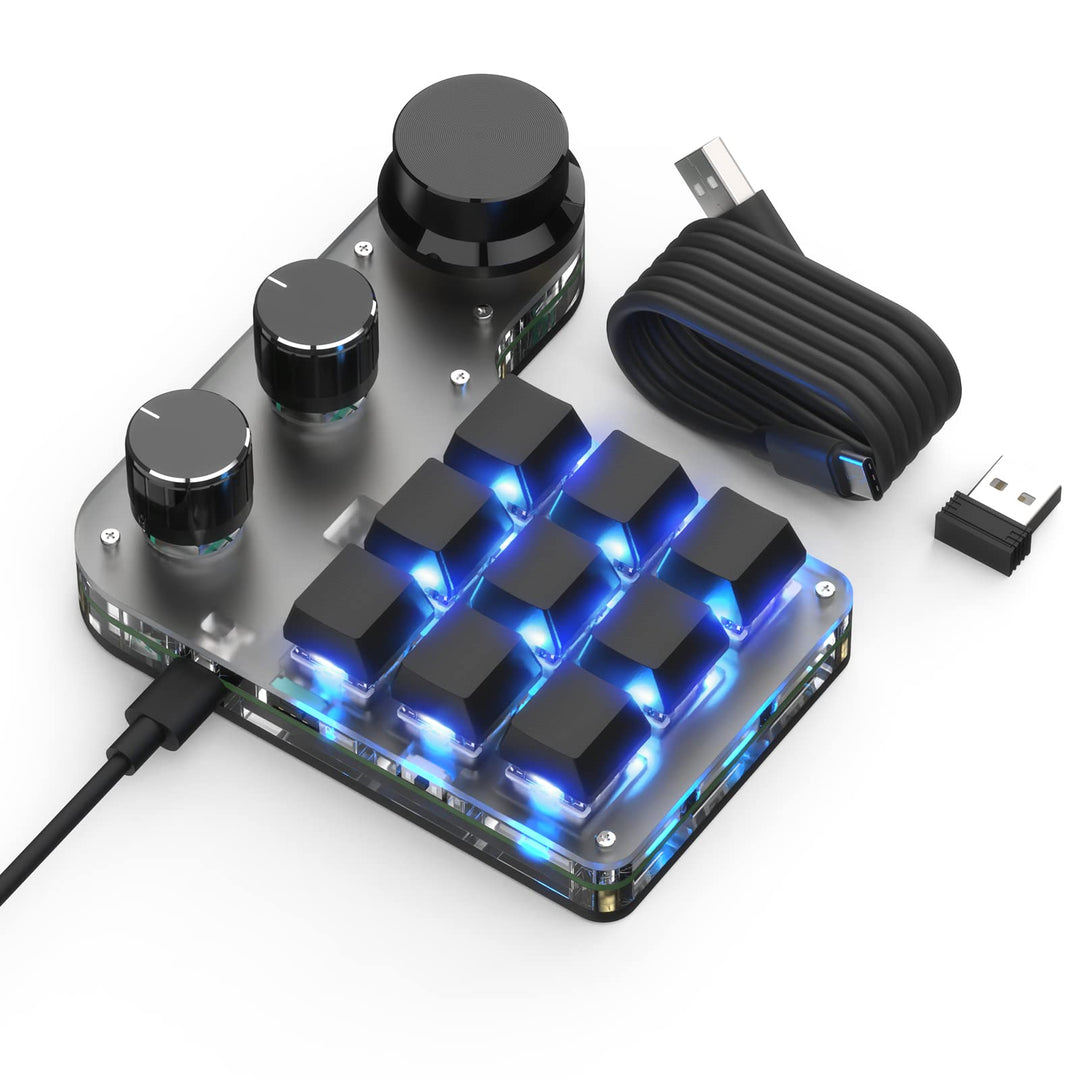 BRIMFORD Benutzerdefinierte Mini-Tastatur - Mechanisch, Hot-Swap-Tasten, RGB programmierbare für Mak
