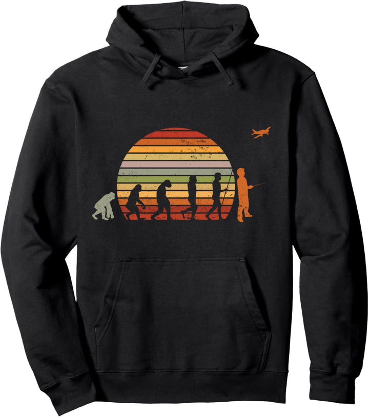 Evolution Modellflug lustige RC Flugzeug Flieger Geschenke Pullover Hoodie