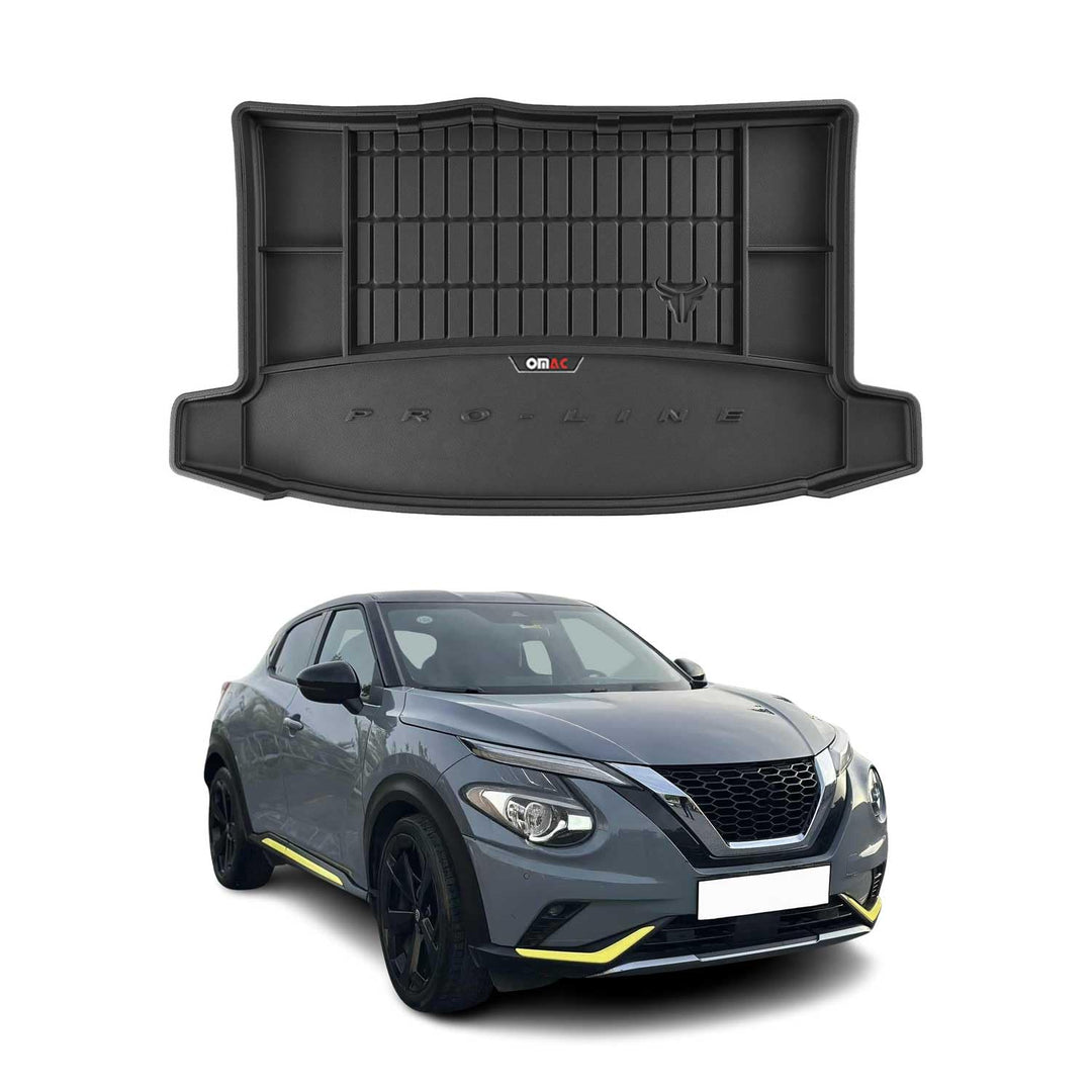 OMAC Gummi Kofferraumwanne kompatibel mit Nissan Juke 2019-2026 TPE Laderaumwanne Schwarz