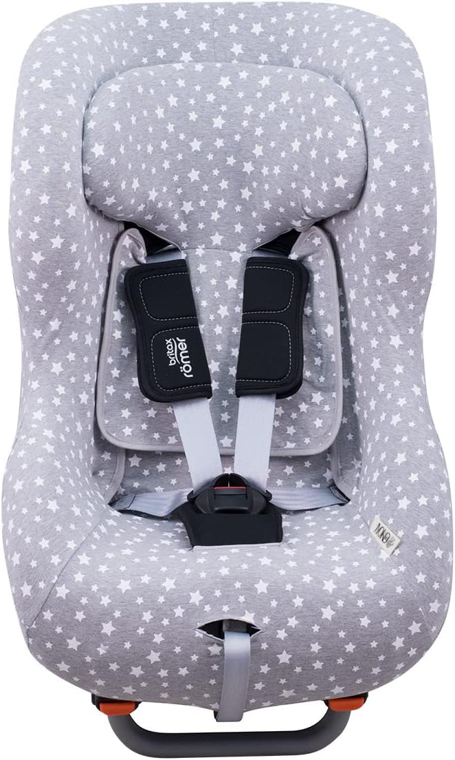 JYOKO KIDS Bezug kompatibel mit Romer Britax Max Way Plus (White Star), White Star