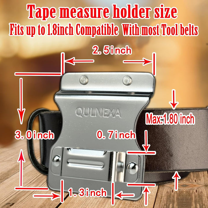 Gürtelclip-Halter, Edelstahl-Gürtelclip, Magnetwerkzeug Tape Hoster Silber, Tape Hoster Silber