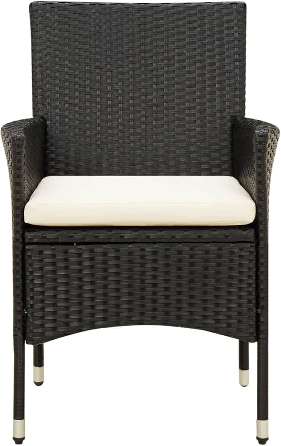 Tidyard 4 STK. Gartenstühle Rattan Gartensessel Rattanstühle Balkonstuhl Relaxsessel Garten Essstühl