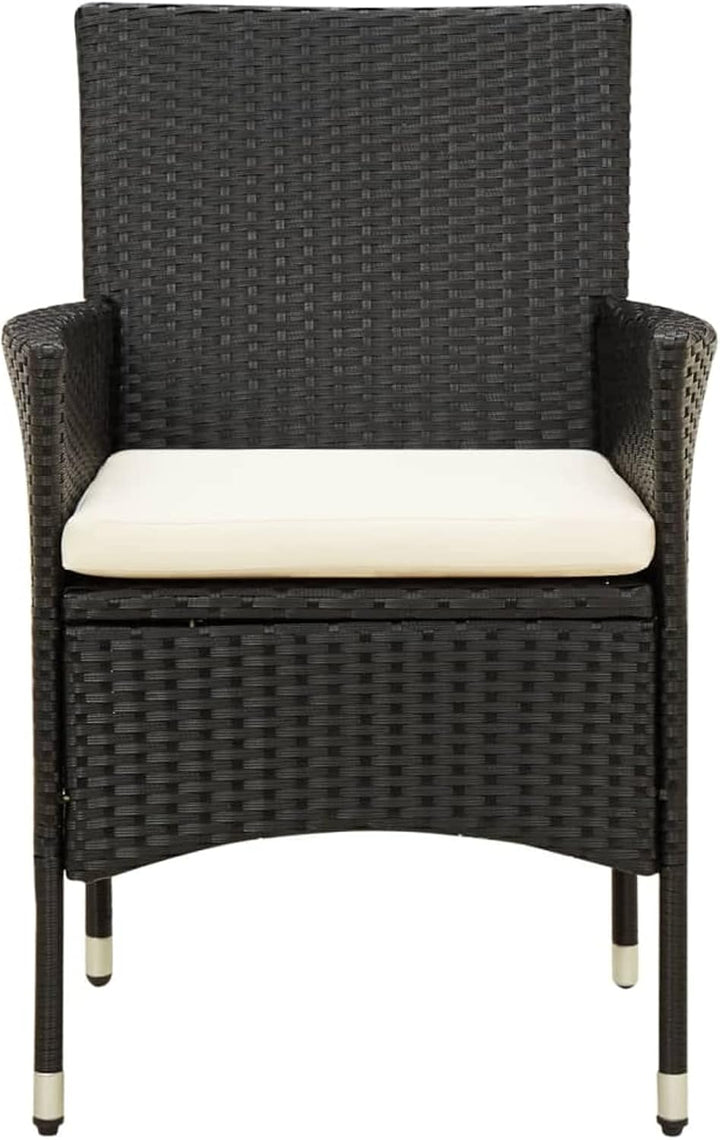 Tidyard 4 STK. Gartenstühle Rattan Gartensessel Rattanstühle Balkonstuhl Relaxsessel Garten Essstühl