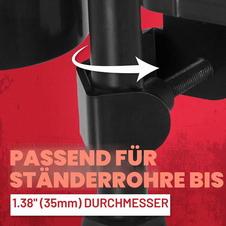 Gator Frameworks Zubehör-Ablage für Mikrofonstativ mit Getränkehalter und Plektrumhalter, 30,5 cm x