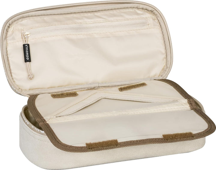 BRUNNEN Schlampermäppchen s'maepp XL „Plüsch“ | 1 Klappe(n), beige