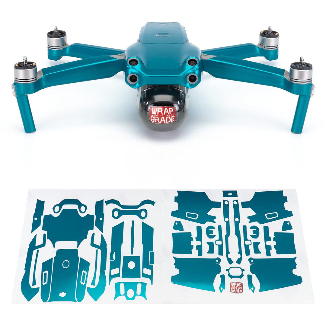 Wrapgrade Main Unit Skin kompatibel mit DJI Air 2S (CARIBBEAN BLUE)