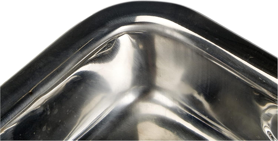 Ibili Bräter mit Griffen 25x19x5,5 cm aus Edelstahl, Silber, 23 cm (Packung mit 2) Silber 25 x 19 x