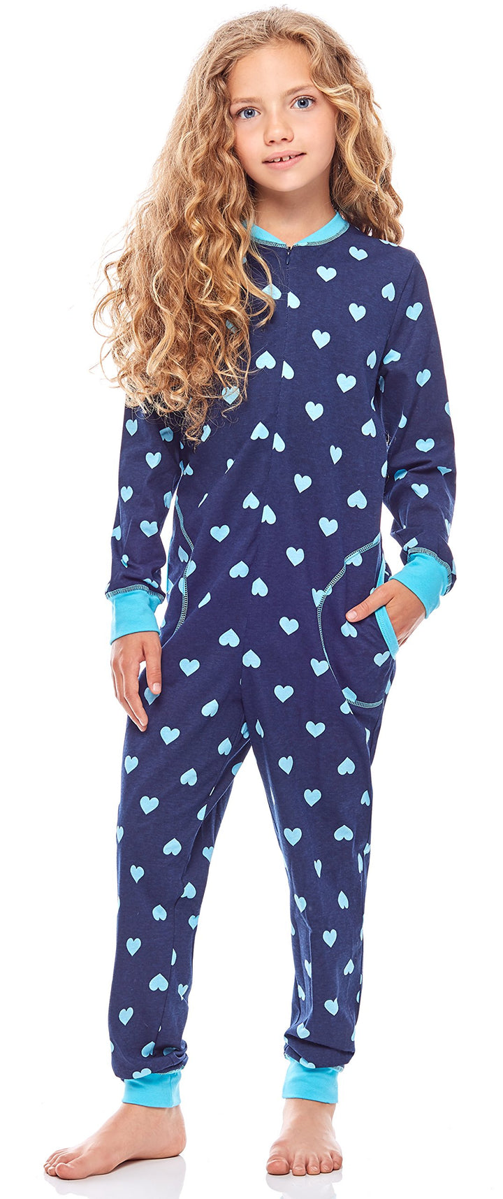 Merry Style Mädchen Schlafoverall Jumpsuit Mädchen Bequeme und warme Schlafanzug Kinder MS10-186 158
