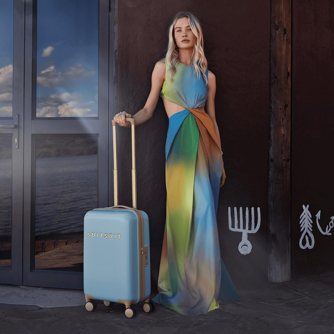 SUITSUIT Handgepäck Koffer mit 4 Rollen 55 x 35 x 20 cm - Hartschalen Kabinentrolley mit TSA-Schloss