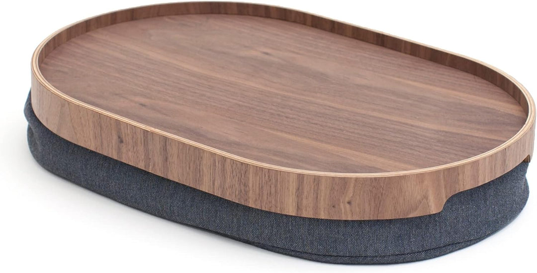 Bosign. Knietablett mit Sitzsack-Kissen für Frühstück, Abendessen. Rrutschfestes Tablett. Abnehmbare