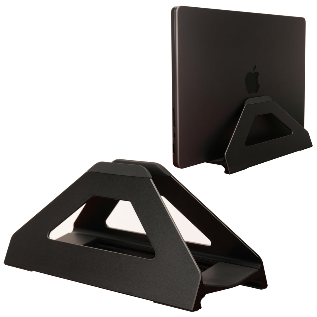 Vertikaler Laptop-Ständer, MacBook Halter mit werkzeugloser Weitenverstellung, Hochwertiger Aluminiu