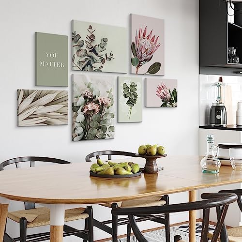 Muralo - Wandbilder Set - Leinwand Bilder Set Aufhängefertig - Bilder für Wohnzimmer Schlafzimmer -