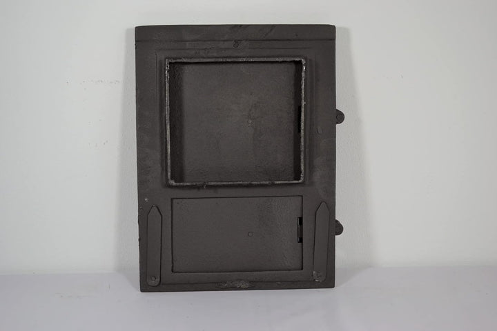 SEZAM Backofentür aus Gusseisen mit 2 Türen - mit Türriegel, Brotofentür - Steinofentür - Pizzaofent