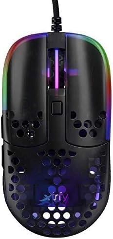 Xtrfy MZ1, Ultraleichte Kabelgebundene Gaming-Maus, Pixart 3389 Sensor, Einzigartige Form für Optima