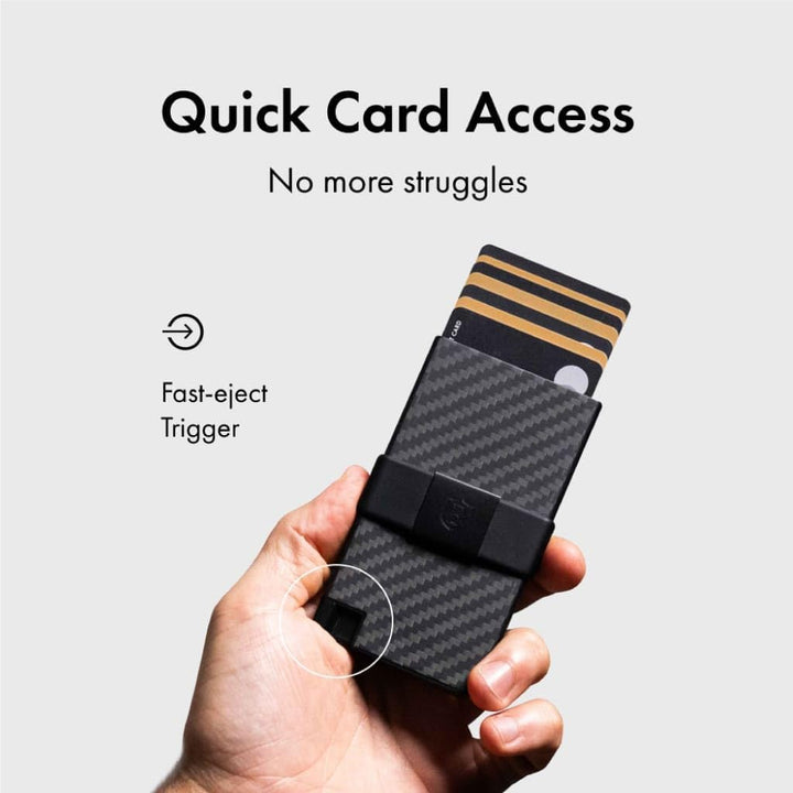 Ekster Carbon Cardholder Smart Wallet gebaut für schnellen Zugriff., Carbon Fiber, Minimalistisch, C