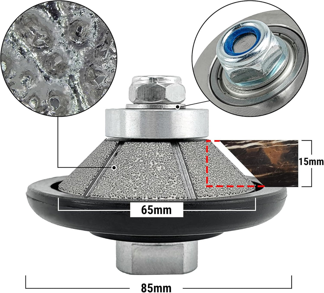 NBB Diamant-Profilscheibe Diamantfräser Fräsbohrer Trennreibahle Profilierungs-Bit für Porzellan Fli