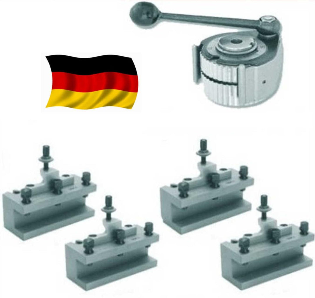 AXA System MULTIFIX Schnellwechsel-Stahlhalter-Set K11 (= Multifix A) = 1 Stahlhalterkopf + 4 Drehst