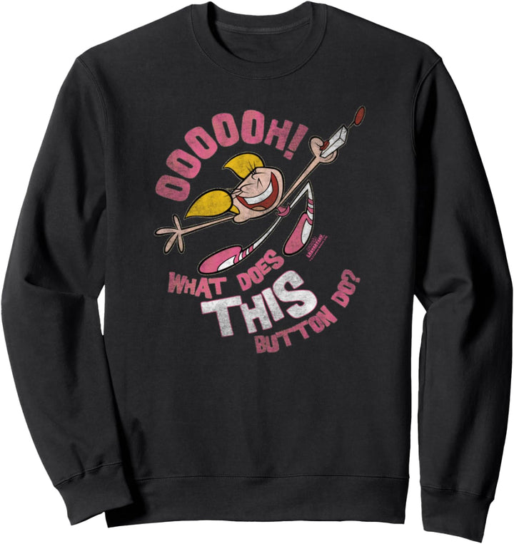 Dexter's Laboratory Dee Dee Button Sweatshirt