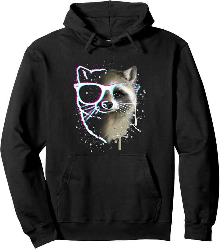 Waschbär Wildlife Racoons Geschenk Pullover Hoodie