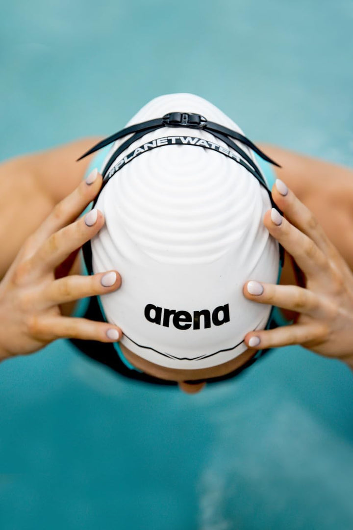 Arena Aquaforce Wave Unisex Adults Racing Silicone Swim Cap for Women and Men Competitive Swimming a