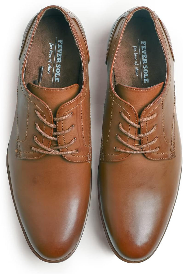 Feversole Men's Classic Dress Marc Herren Anzugschuhe Derby Schnürschuhe Business Schuhe Formale Mod