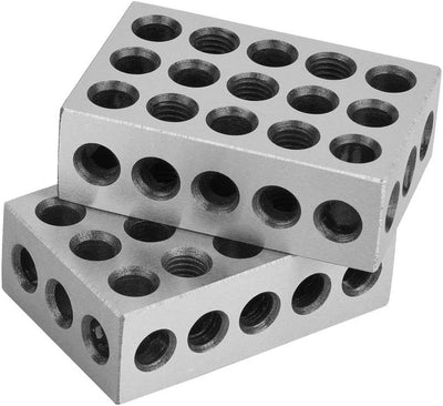 Frösmaschine Parallel Pad Eisen, 2 Stück 25 X 50 X 75 Mm Blöcke 23 Löcher Frösen Parallel Spannblock