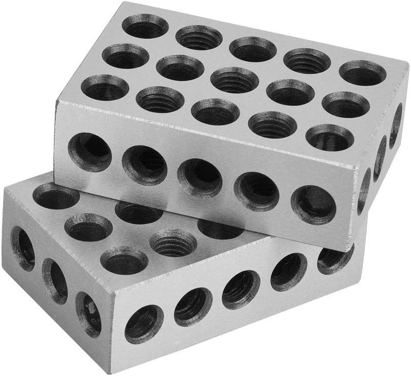 Frösmaschine Parallel Pad Eisen, 2 Stück 25 X 50 X 75 Mm Blöcke 23 Löcher Frösen Parallel Spannblock