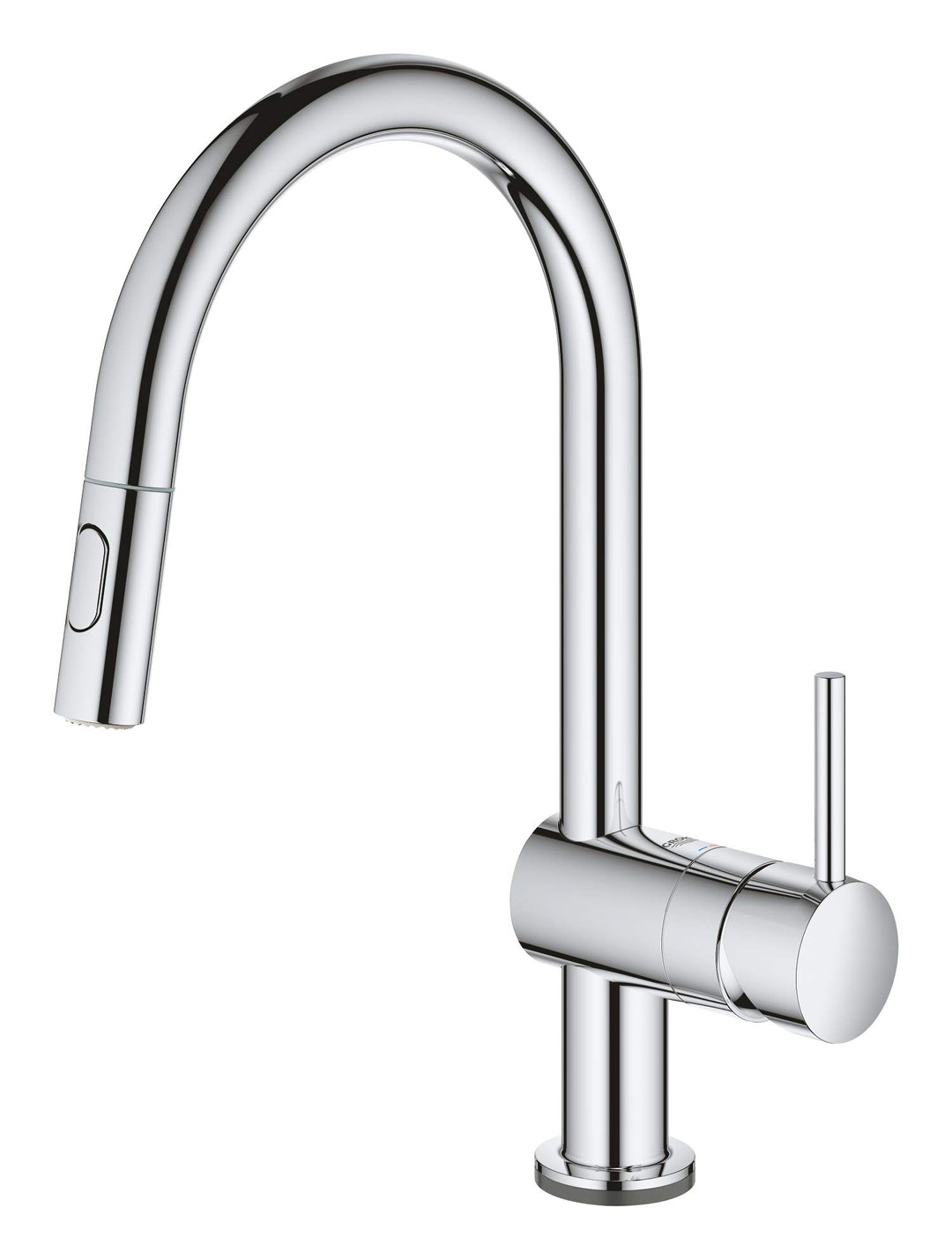 GROHE Minta Touch - Elektronische Einhand- Spültischarmatur (C- Auslauf, herausziehbare Duale- Spülb