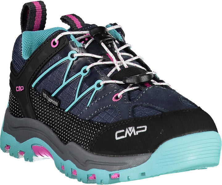 CMP Unisex Kinder Kids Rigel Low Trekking Shoes WpTrekking-Schuhe 28 EU B Blue Acqua, 28 EU B Blue A