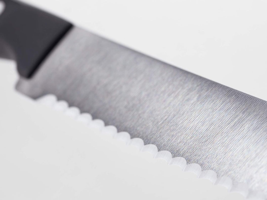 WÜSTHOF Gourmet Brotmesser 23 cm, Schwarz Schwarz 23 cm Brotmesser, Schwarz 23 cm Brotmesser