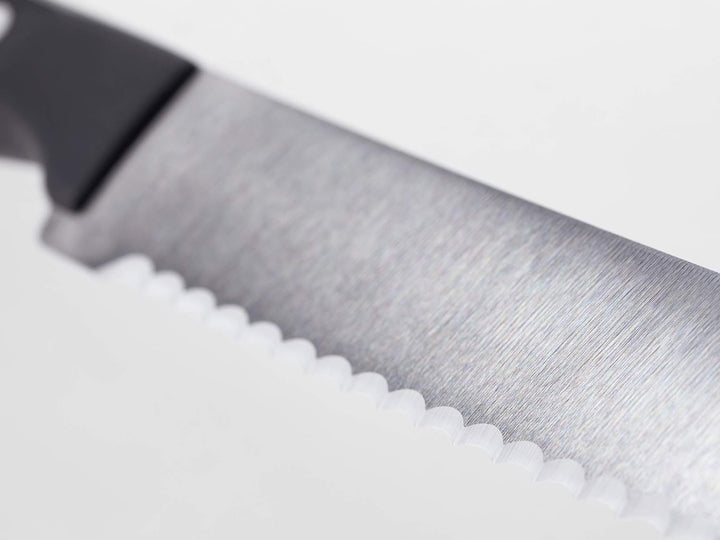 WÜSTHOF Gourmet Brotmesser 23 cm, Schwarz Schwarz 23 cm Brotmesser, Schwarz 23 cm Brotmesser