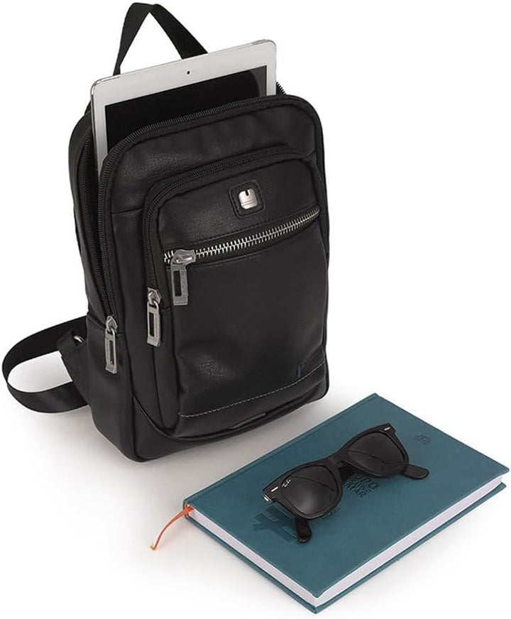 Gabol Herren 10,1" Mochila Bandolera, Schwarz, Talla Única