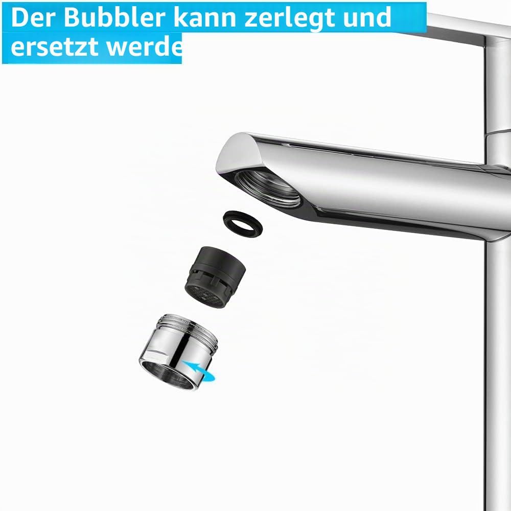 ONECE Kaltwasserhahn Gäste WC Wasserhahn Kaltwasser Standventil Kaltwasserarmatur aus Messing, Klein
