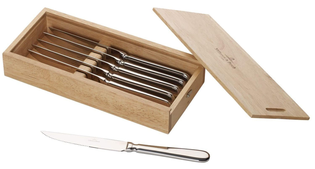 Villeroy & Boch Oscar Pizza- & Steakmesser-Set, 6-teilig, Edelstahl