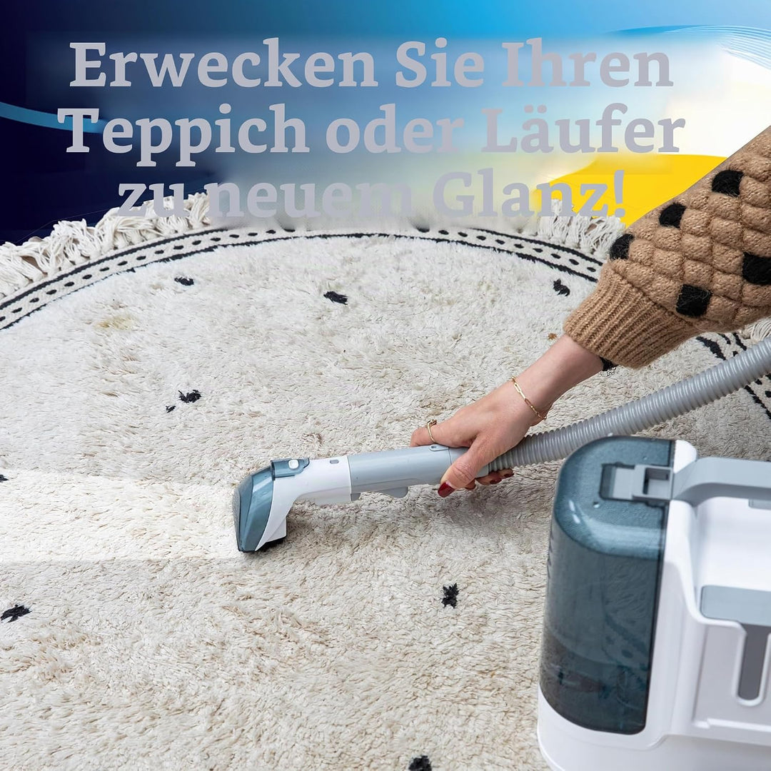 CleanRite® Nasssauger für Teppich und Polster | Waschsauger mit Wasserkapazität von 2,8 Litern | Tep