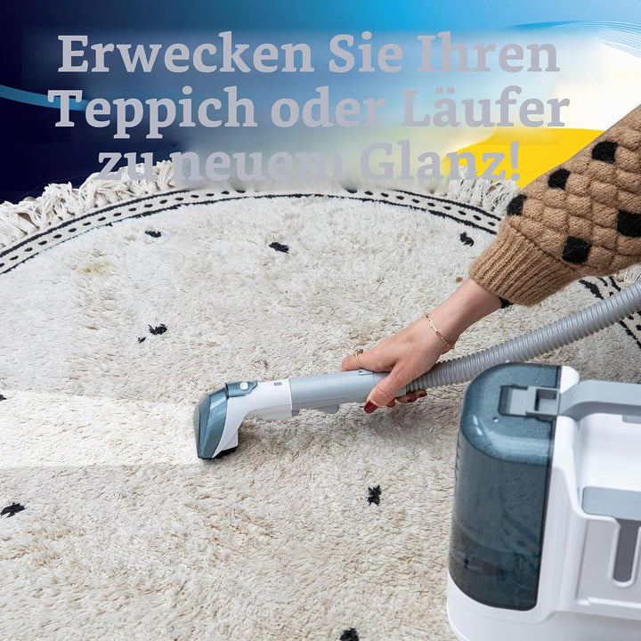 CleanRite® Nasssauger für Teppich und Polster | Waschsauger mit Wasserkapazität von 2,8 Litern | Tep