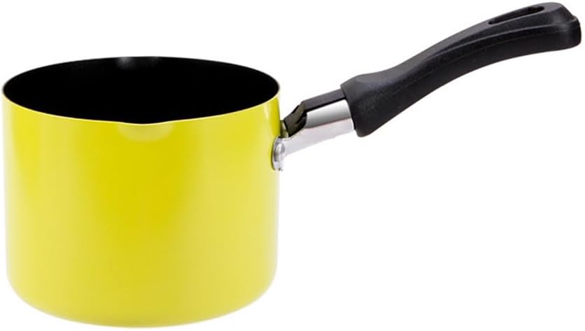 Mini Kochtopf mit Griff, 550ml 10cm Kleine Milchpfanne Antihaft Butterwärmer Mini Suppentopf Milch k